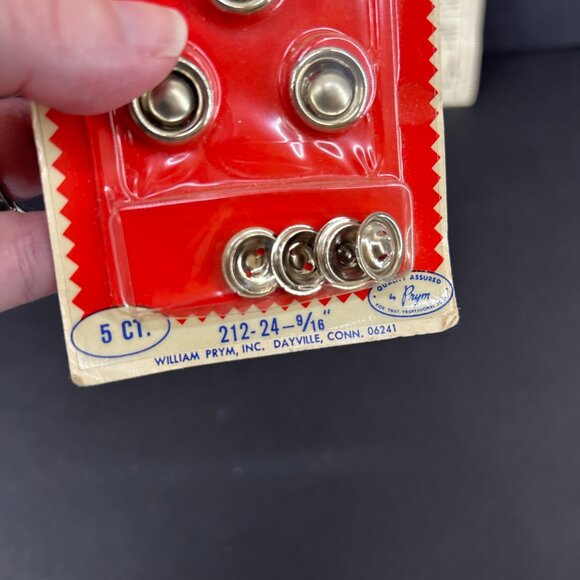 Vintage Prims Halo Insert Buttons and Cover Your Own Buttons Silver Brass - Picture 6 of 8